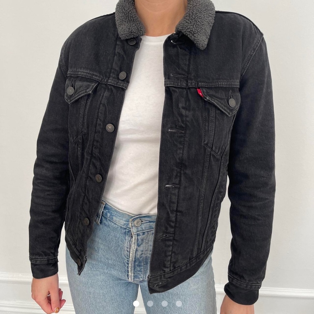 Men’s S Levi’s cotton canvas classic Sherpa jacket